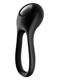 Черное эрекционное виброкольцо Majestic Duo - Satisfyer - в Раменском купить с доставкой