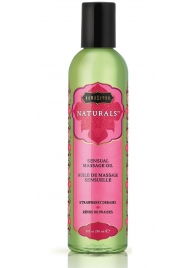 Массажное масло Naturals Strawberry Dreams с ароматом клубники - 236 мл. - Kama Sutra - купить с доставкой в Раменском