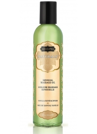 Массажное масло Naturals Vanilla Sandalwood с ароматом ванили и сандала - 236 мл. - Kama Sutra - купить с доставкой в Раменском