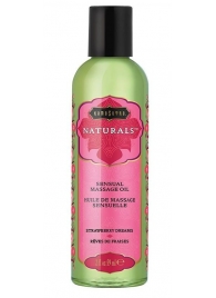 Массажное масло Naturals Strawberry Dreams с ароматом клубники - 59 мл. - Kama Sutra - купить с доставкой в Раменском