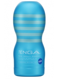 Мастурбатор с охлаждающей смазкой TENGA Original Vacuum Cup Cool - Tenga - в Раменском купить с доставкой