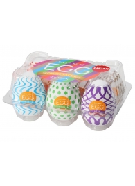 Набор из 6 мастурбаторов Tenga EGG IV с различным рельефом - Tenga - в Раменском купить с доставкой