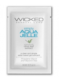 Гель-лубрикант Simply Aqua Jelle - 3 мл. - Wicked - купить с доставкой в Раменском