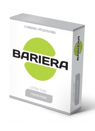 Ультратонкие презервативы Bariera Ultra Thin - 3 шт. - Bariera - купить с доставкой в Раменском