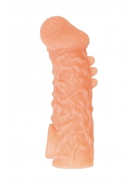 Телесная закрытая насадка с шершавой головкой Cock Sleeve Size S - 13,8 см. - KOKOS - в Раменском купить с доставкой Телесная закрытая насадка с шершавой головкой Cock Sleeve Size S - 13,8 см. - KOKOS - в Раменском купить с доставкой