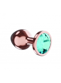 Пробка цвета розового золота с малиновым кристаллом Diamond Topaz Shine L - 8,3 см. - Lola Games - купить с доставкой в Раменском