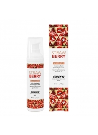Разогревающее массажное масло  с ароматом клубники Gourmet Strawberry - 50 мл. - Exsens - купить с доставкой в Раменском