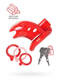 Красный мужской пояс верности из пластика - ToyFa - купить с доставкой в Раменском