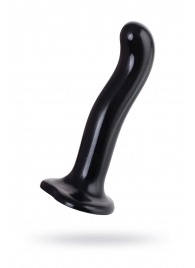 Черный стимулятор для пар P G-Spot Dildo Size M - 18 см. - Strap-on-me - в Раменском купить с доставкой