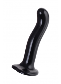 Черный стимулятор для пар P G-Spot Dildo Size M - 18 см. - Strap-on-me - в Раменском купить с доставкой