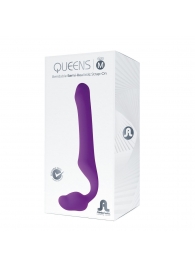 Лиловый безремневой страпон Queens M - Adrien Lastic - купить с доставкой в Раменском