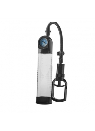 Прозрачная вакуумная помпа с манометром Deluxe Penis Pump - Dream Toys - в Раменском купить с доставкой