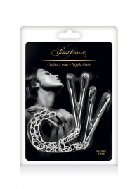 Регулируемые зажимы для сосков Sweet Caress Nipple Chain - Sweet Caress - купить с доставкой в Раменском