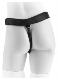 Страпон с телесной насадкой 7  Uncut with Strap on Harness - 18 см. - Pipedream - купить с доставкой в Раменском