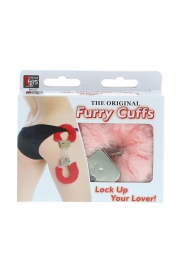 Металлические наручники с розовой меховой опушкой METAL HANDCUFF WITH PLUSH PINK - Dream Toys - купить с доставкой в Раменском