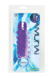 Закрытая фиолетовая насадка с пупырышками SAMURAI PENIS SLEEVE PURPLE - 14,5 см. - NMC - в Раменском купить с доставкой