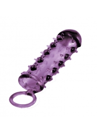 Закрытая фиолетовая насадка с пупырышками SAMURAI PENIS SLEEVE PURPLE - 14,5 см. - NMC - в Раменском купить с доставкой