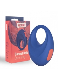 Синее эрекционное кольцо RRRING Casual Date Cock Ring - FeelzToys - в Раменском купить с доставкой