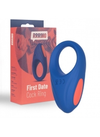 Синее эрекционное кольцо RRRING First Date Cock Ring - FeelzToys - в Раменском купить с доставкой