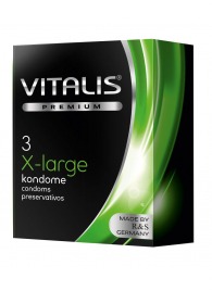 Презервативы увеличенного размера VITALIS PREMIUM x-large - 3 шт. - Vitalis - купить с доставкой в Раменском