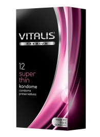 Ультратонкие презервативы VITALIS PREMIUM super thin - 12 шт. - Vitalis - купить с доставкой в Раменском