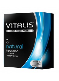 Классические презервативы VITALIS PREMIUM natural - 3 шт. - Vitalis - купить с доставкой в Раменском