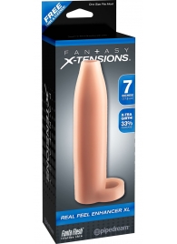 Телесная насадка Real Feel Enhancer XL - 17 см. - Pipedream - в Раменском купить с доставкой