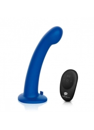 Синяя насадка Remote Control P-Spot G-Spot с черными трусиками - 20 см. - Pegasus - купить с доставкой в Раменском