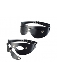 Черная кожаная маска  Новичок - Sitabella - купить с доставкой в Раменском