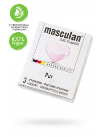 Супертонкие презервативы Masculan Pur - 3 шт. - Masculan - купить с доставкой в Раменском