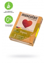 Экологически чистые презервативы Masculan Organic - 3 шт. - Masculan - купить с доставкой в Раменском