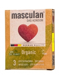 Экологически чистые презервативы Masculan Organic - 3 шт. - Masculan - купить с доставкой в Раменском