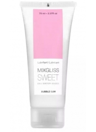 Смазка на водной основе Mixgliss Sweet с ароматом бабл-гам - 70 мл. - Mixgliss - купить с доставкой в Раменском