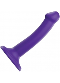 Фиолетовый фаллоимитатор-насадка Strap-On-Me Dildo Dual Density size S - 17 см. - Strap-on-me - купить с доставкой в Раменском