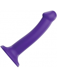 Фиолетовый фаллоимитатор-насадка Strap-On-Me Dildo Dual Density size M - 18 см. - Strap-on-me - купить с доставкой в Раменском