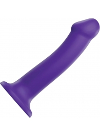 Фиолетовый фаллоимитатор-насадка Strap-On-Me Dildo Dual Density size L - 19 см. - Strap-on-me - купить с доставкой в Раменском