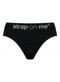Черные трусики для насадок Heroine Lingerie Harness - size S - Strap-on-me - купить с доставкой в Раменском