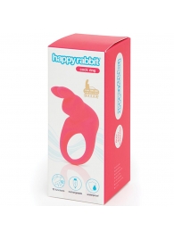 Розовое эрекционное виброкольцо Happy Rabbit Rechargeable Rabbit Cock Ring - Happy Rabbit - в Раменском купить с доставкой