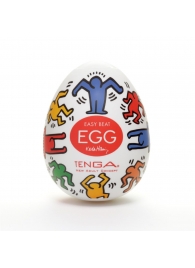 Мастурбатор-яйцо Keith Haring EGG DANCE - Tenga - в Раменском купить с доставкой