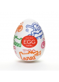 Мастурбатор-яйцо Keith Haring EGG STREET - Tenga - в Раменском купить с доставкой