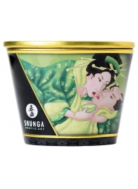 Массажная свеча Exotic Green Tea с ароматом зелёного чая - 170 мл. - Shunga - купить с доставкой в Раменском