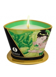 Массажная свеча Exotic Green Tea с ароматом зелёного чая - 170 мл. - Shunga - купить с доставкой в Раменском