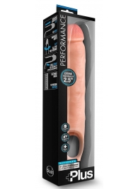 Телесная насадка-удлинитель 11.5 Inch Silicone Cock Sheath Penis Extender - 29,2 см. - Blush Novelties - в Раменском купить с доставкой