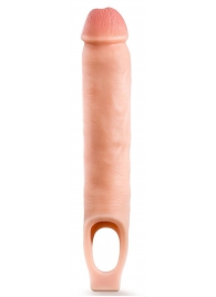 Телесная насадка-удлинитель 11.5 Inch Silicone Cock Sheath Penis Extender - 29,2 см. - Blush Novelties - в Раменском купить с доставкой