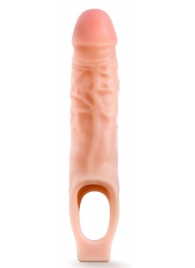 Телесная насадка на пенис 9 Inch Cock Sheath Extender - 22,2 см. - Blush Novelties - в Раменском купить с доставкой