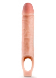 Телесная насадка на пенис 10 Inch Cock Sheath Extender - 25 см. - Blush Novelties - в Раменском купить с доставкой