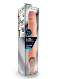 Телесная насадка на пенис 11.5 Inch Cock Sheath Penis Extender - 29,2 см. - Blush Novelties - в Раменском купить с доставкой