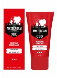 Пролонгирующий лубрикант Numbing CBD from Amsterdam - 50 мл. - Shots Media BV - купить с доставкой в Раменском