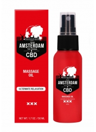 Стимулирующее массажное масло CBD from Amsterdam Massage Oil - 50 мл. - Shots Media BV - купить с доставкой в Раменском