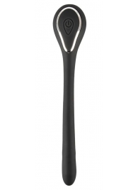 Черный гибкий уретральный стимулятор с вибрацией Vibrating Bendable Dilator - 13,5 см. - Orion - купить с доставкой в Раменском